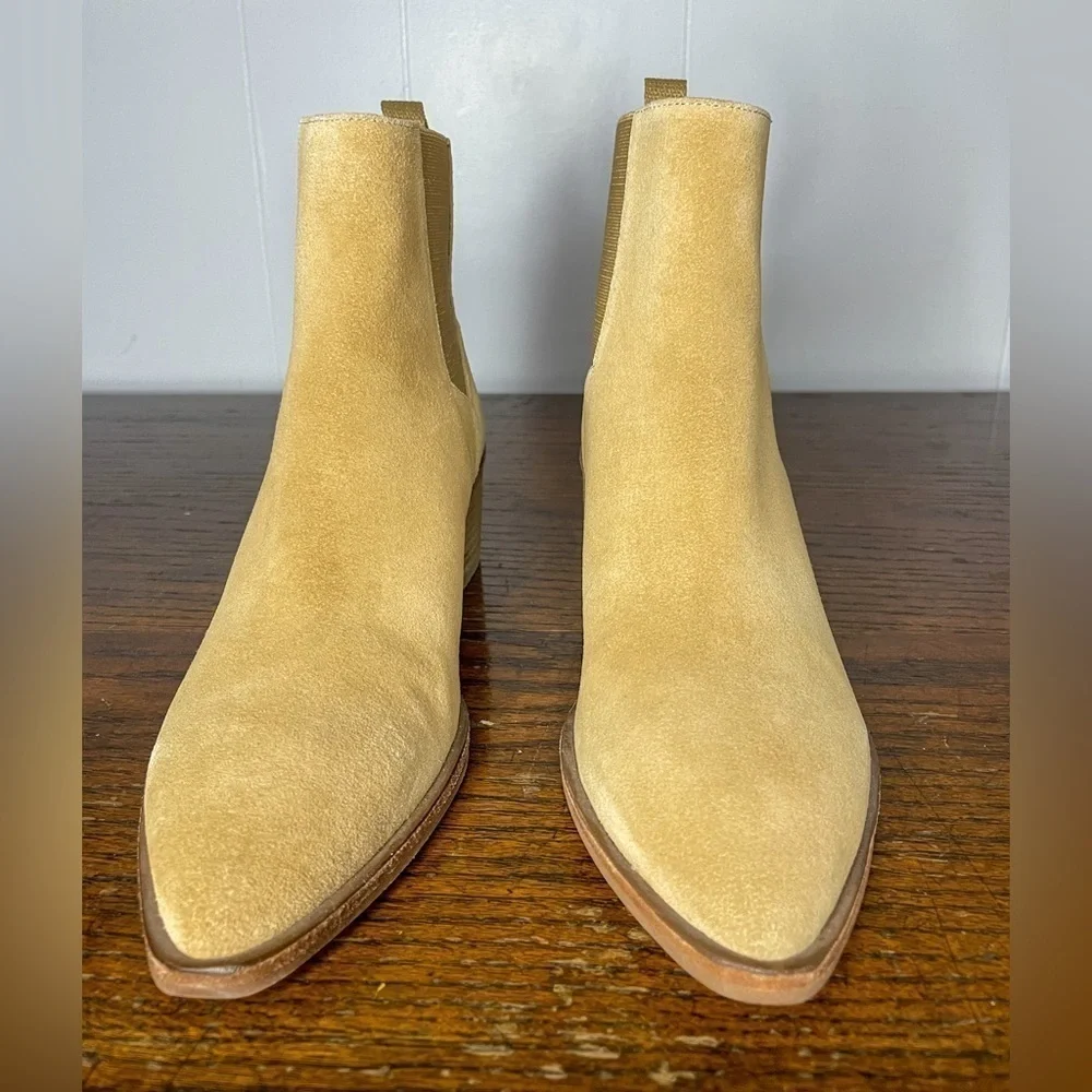 Chinese Laundry Filip Bootie Beige 2” Block Heel Boots